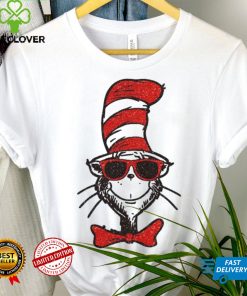 Dr Seuss Cat In The Hat Wearing Sunglasses T Shirt
