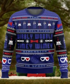 Dr Who Tv Show Ugly Sweater, Dr Who Police Christmas Sweater, Police Box Holiday Sweater, Dr Who Tardit Xmas Sweater, Christmas Gift