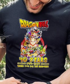 Dragon Ball 40 Years 1984 2024 Thank You For The Memories T Shirt