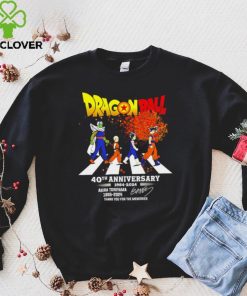 Dragon Ball 40th anniversary 1984 2024 Akira Toriyama 1955 2024 signature thank you for the memories shirt
