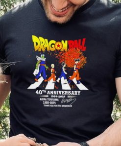 Dragon Ball 40th anniversary 1984 2024 Akira Toriyama 1955 2024 signature thank you for the memories shirt 3 Dragon Ball 40th anniversary 1984 2024 Akira Toriyama 1955 2024 signature thank you for the memories shirt