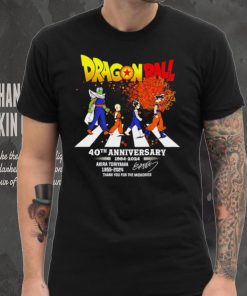 Dragon Ball 40th anniversary 1984 2024 Akira Toriyama 1955 2024 signature thank you for the memories shirt 4 Dragon Ball 40th anniversary 1984 2024 Akira Toriyama 1955 2024 signature thank you for the memories shirt