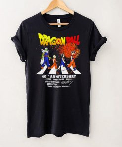 Dragon Ball 40th anniversary 1984 2024 Akira Toriyama 1955 2024 signature thank you for the memories shirt 5 Dragon Ball 40th anniversary 1984 2024 Akira Toriyama 1955 2024 signature thank you for the memories shirt