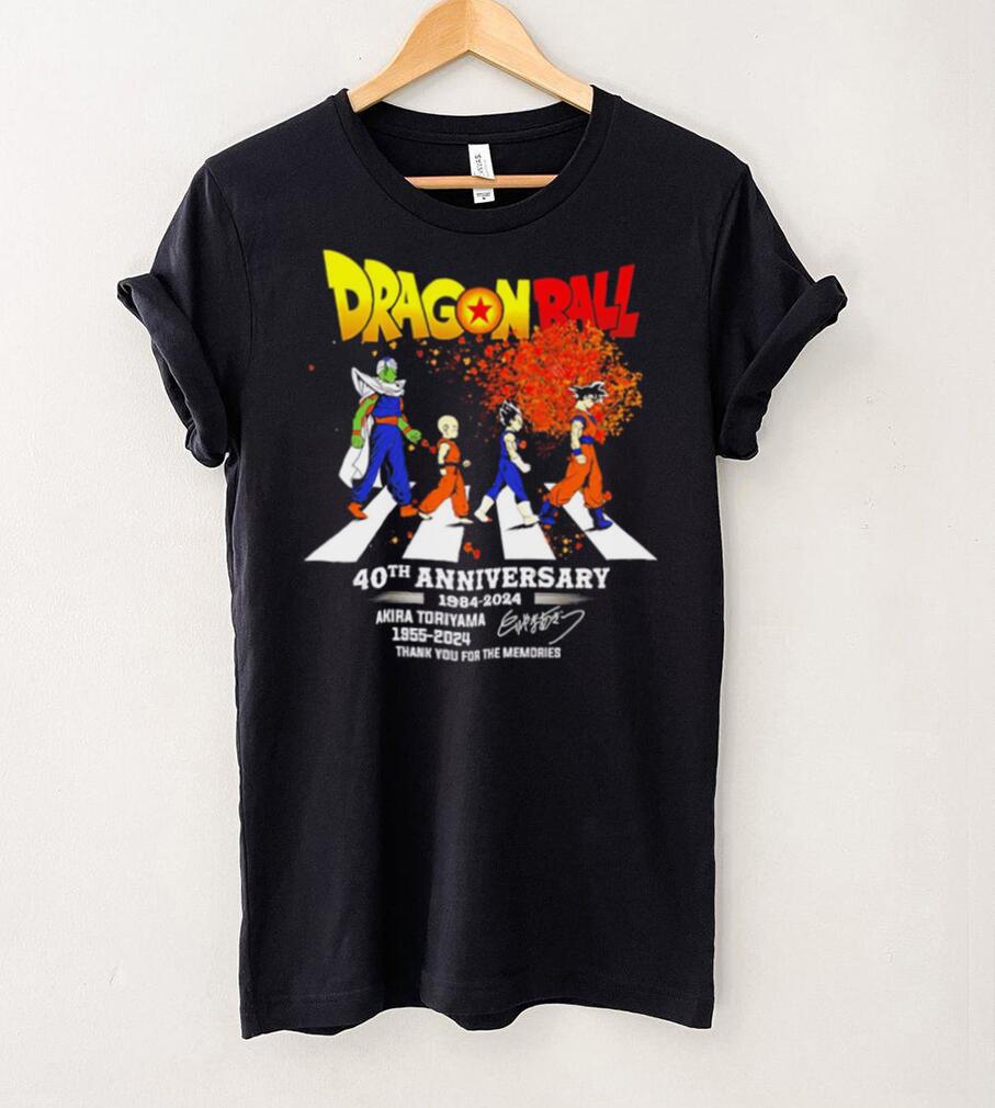 Dragon Ball 40th anniversary 1984 2024 Akira Toriyama 1955 2024 signature thank you for the memories shirt Dragon Ball 40th anniversary 1984 2024 Akira Toriyama 1955 2024 signature thank you for the memories shirt