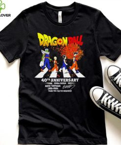 Dragon Ball 40th anniversary 1984 2024 Akira Toriyama 1955 2024 signature thank you for the memories shirt 6 Dragon Ball 40th anniversary 1984 2024 Akira Toriyama 1955 2024 signature thank you for the memories shirt