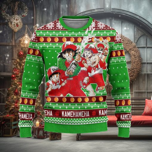 Dragon Ball Anime Ugly Christmas Sweater, Characters Xmas Gift, Custom Ugly Christmas Sweater