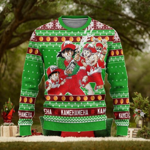 Dragon Ball Anime Ugly Christmas Sweater, Characters Xmas Gift, Custom Ugly Christmas Sweater