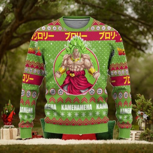 Dragon Ball Broly Kamehameha Ugly Christmas Sweaters