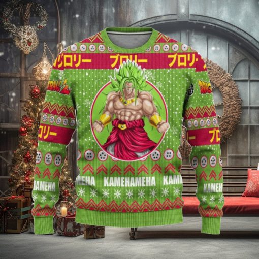 Dragon Ball Broly Kamehameha Ugly Christmas Sweaters