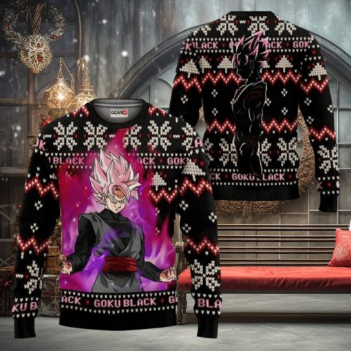 Dragon Ball Goku Black Rose Ugly Christmas Sweaters