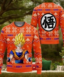 Dragon Ball Goku Super Saiyan Ugly Christmas Sweaters