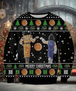 Dragon Ball Goku Vegeta Merry Christmas Ugly Christmas Sweaters