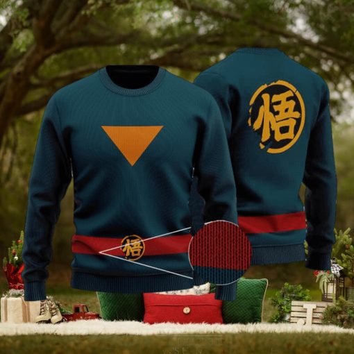 Dragon Ball Heroes Goku God Officer Uniform Ugly Sweater