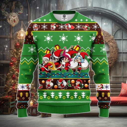 Dragon Ball Kid Brown Green 1 Amazing Gift Ugly Christmas 3D Sweater Christmas Gift For Men And Women