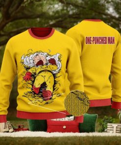 Dragon Ball Krillin One Punched Man Parody Ugly Xmas Sweater