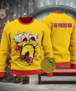 Dragon Ball Krillin One Punched Man Parody Ugly Xmas Sweater