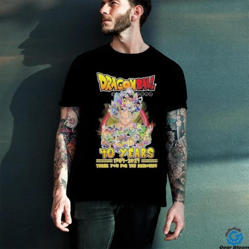 Dragon Ball Son Goku 40 Years Thank You For The Memories Shirt