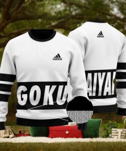 Dragon Ball Super Saiyan Goku Adidas Inspired Ugly Sweater