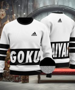 Dragon Ball Super Saiyan Goku Adidas Inspired Ugly Sweater