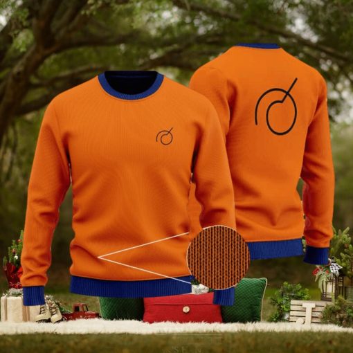 Dragon Ball Super Whis Goku Logo Orange Ugly Sweater