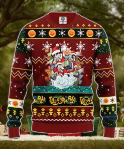 Dragon Ball Ugly Christmas Sweater Red Brown 1 Amazing Gift Men And Women Christmas Gift