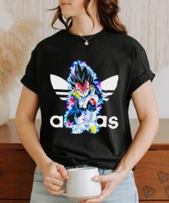 Dragon Ball Vegeta X Adidas logo shirt 1 Dragon Ball Vegeta X Adidas logo shirt
