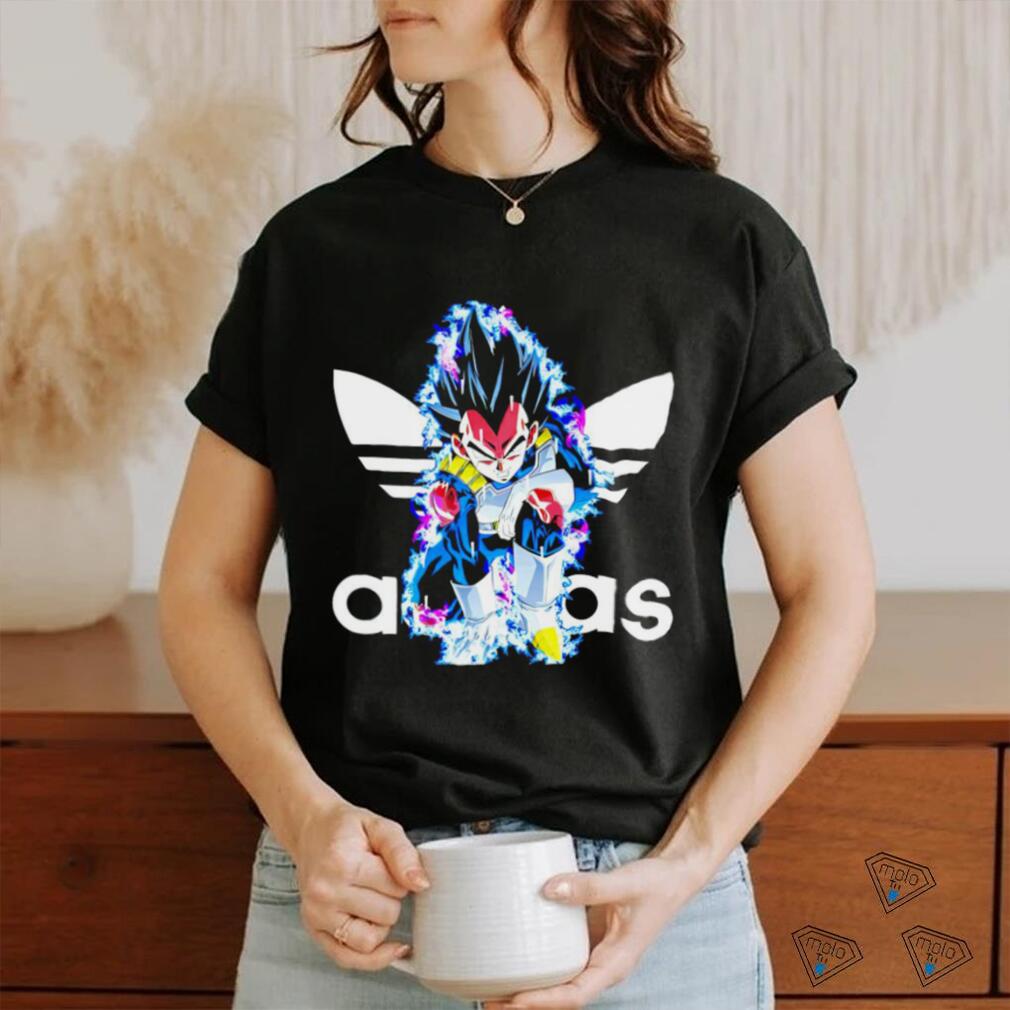 Dragon Ball Vegeta X Adidas logo shirt Dragon Ball Vegeta X Adidas logo shirt