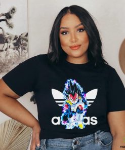 Dragon Ball Vegeta X Adidas logo shirt 2 Dragon Ball Vegeta X Adidas logo shirt