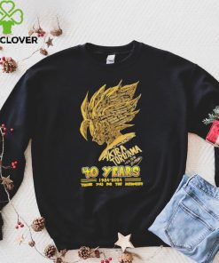 Dragon Ball Z 40 Years 1984 2024 Toriyama Akira Name Character Son Goku Thank You For The Memories Signature Shirt