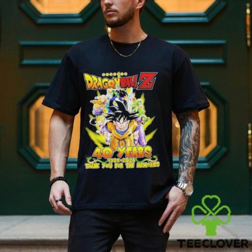 Dragon Ball Z 40 years 1984 2024 Thank you for the memories signature shirt