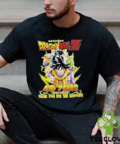 Dragon Ball Z 40 years 1984 2024 Thank you for the memories signature shirt