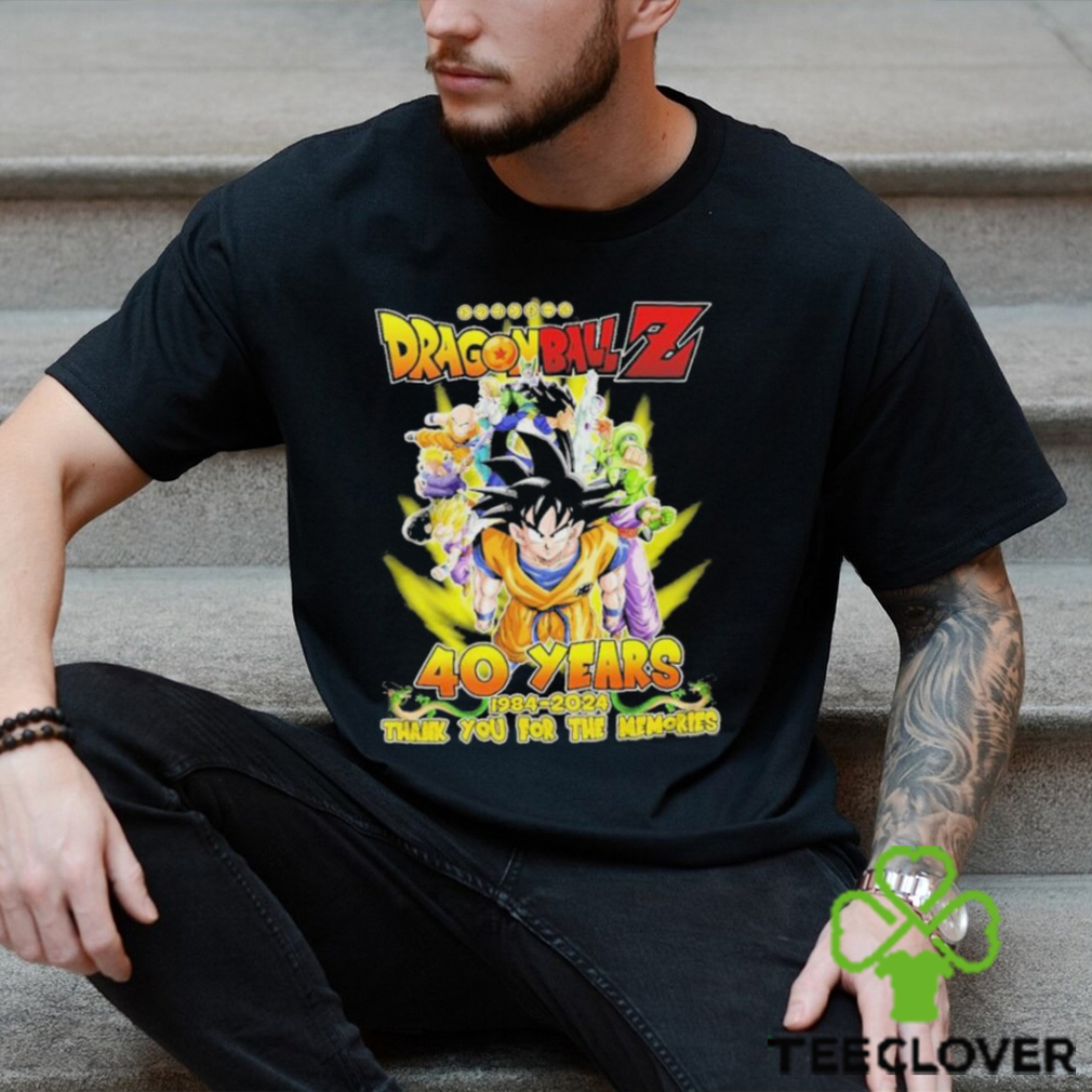 Dragon Ball Z 40 years 1984 2024 Thank you for the memories signature shirt Dragon Ball Z 40 years 1984 2024 Thank you for the memories signature shirt