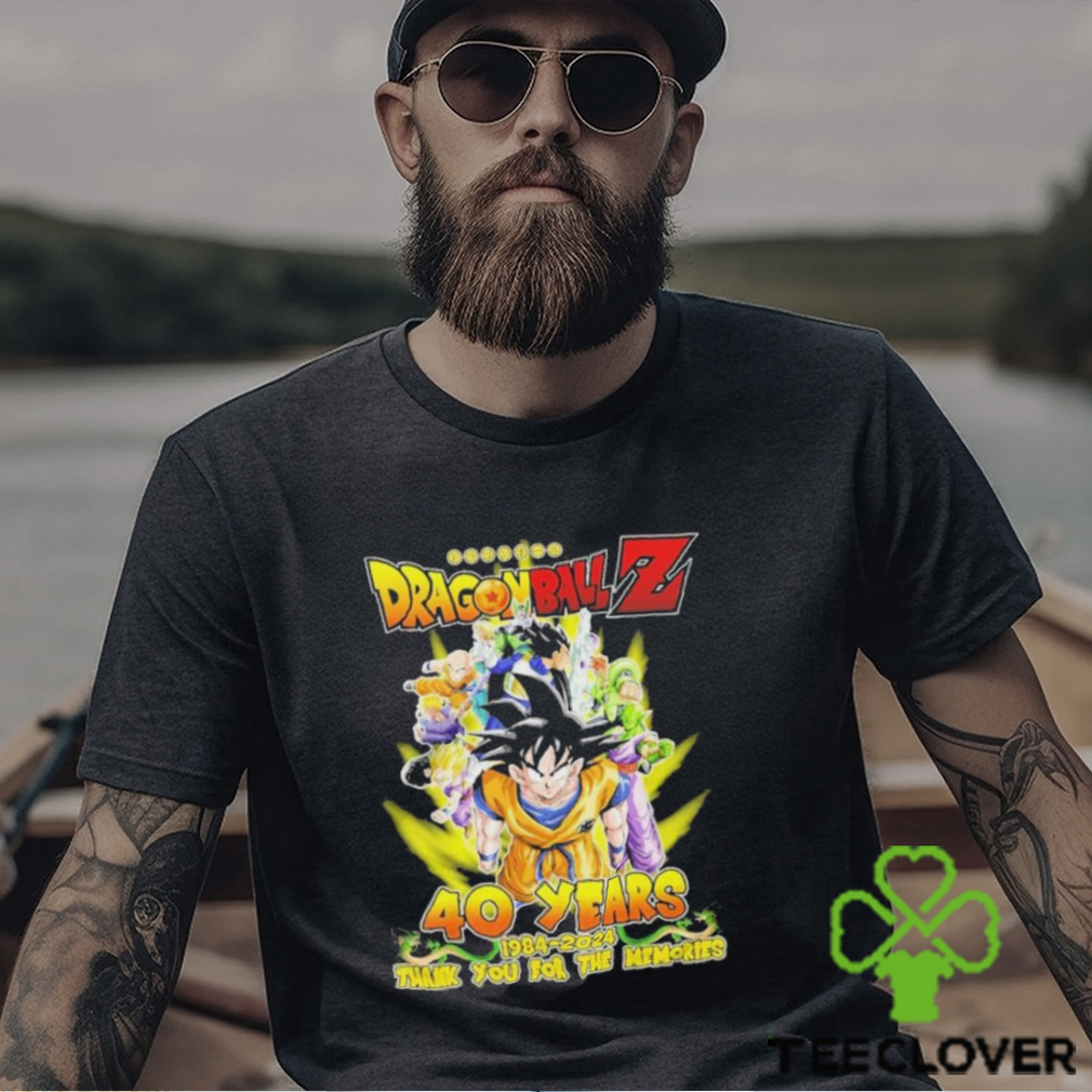 Dragon Ball Z 40 years 1984 2024 Thank you for the memories signature shirt Dragon Ball Z 40 years 1984 2024 Thank you for the memories signature shirt