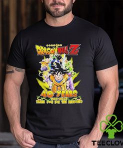 Dragon Ball Z 40 years 1984 2024 Thank you for the memories signature shirt
