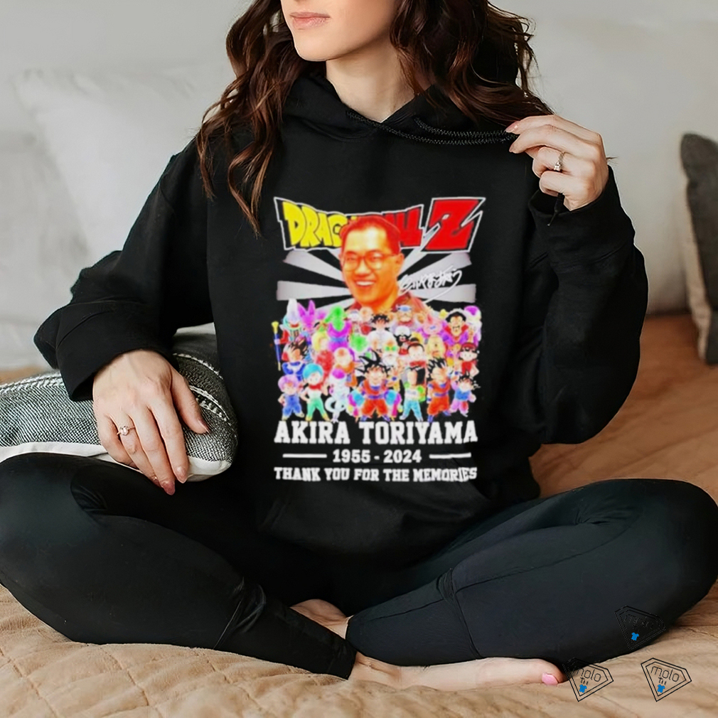 Dragon Ball Z Akira Toriyama 1955 2024 Thank You For The Memories T Shirt Dragon Ball Z Akira Toriyama 1955 2024 Thank You For The Memories T Shirt