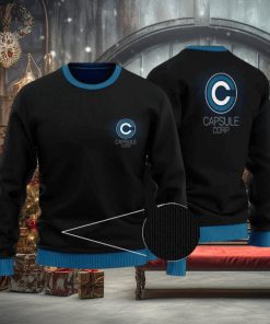 Dragon Ball Z Capsule Corp Logo Ugly Xmas Sweater