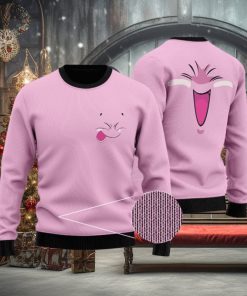 Dragon Ball Z Happy Majin Buu Face Pink Ugly Sweater