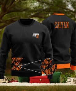 Dragon Ball Z Logo Various Character Silhouette Ugly Sweater