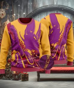 Dragon Ball Z Vibrant Beerus Art Ugly Xmas Sweater