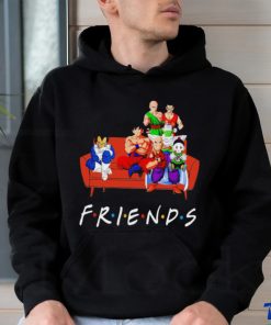 Dragon Ball characters on sofa Friends Anime shirt