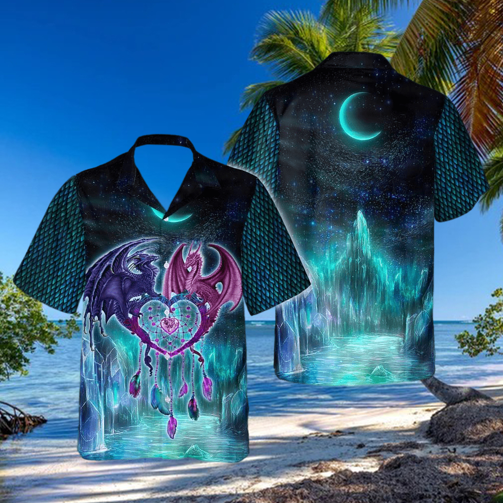 Dragon Couple Hawaiian Shirt Dragon Couple Hawaiian Shirt
