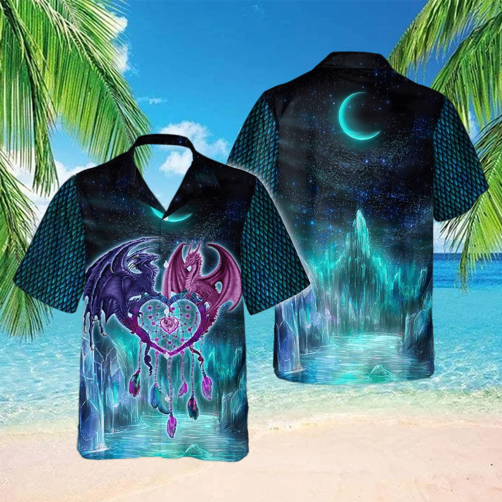 Dragon Couple Hawaiian Shirt Dragon Couple Hawaiian Shirt
