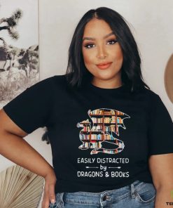 Dragon Easily Distracted By Dragons And Book Shirt