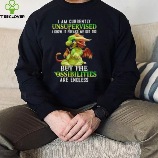Dragon I am currently Unsupervised I know it freaks me out too T shirt