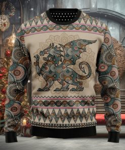 Dragon Mandala Ugly Christmas Sweater