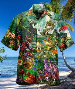 Dragon Mushroom Love Forest Hawaiian Shirt 1 Dragon Mushroom Love Forest Hawaiian Shirt