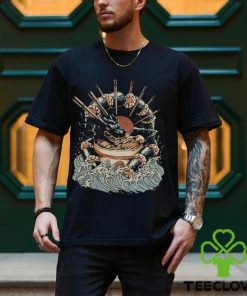 Dragon Sushi Ramen Ocean Black T Shirt