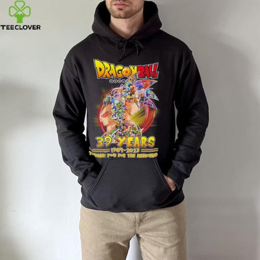 Dragonball 39 years 1984 2023 thank you for the memories hoodie, sweater, longsleeve, shirt v-neck, t-shirt