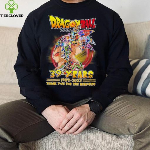 Dragonball 39 years 1984 2023 thank you for the memories hoodie, sweater, longsleeve, shirt v-neck, t-shirt