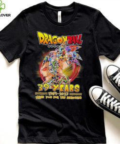 Dragonball 39 years 1984 2023 thank you for the memories hoodie, sweater, longsleeve, shirt v-neck, t-shirt